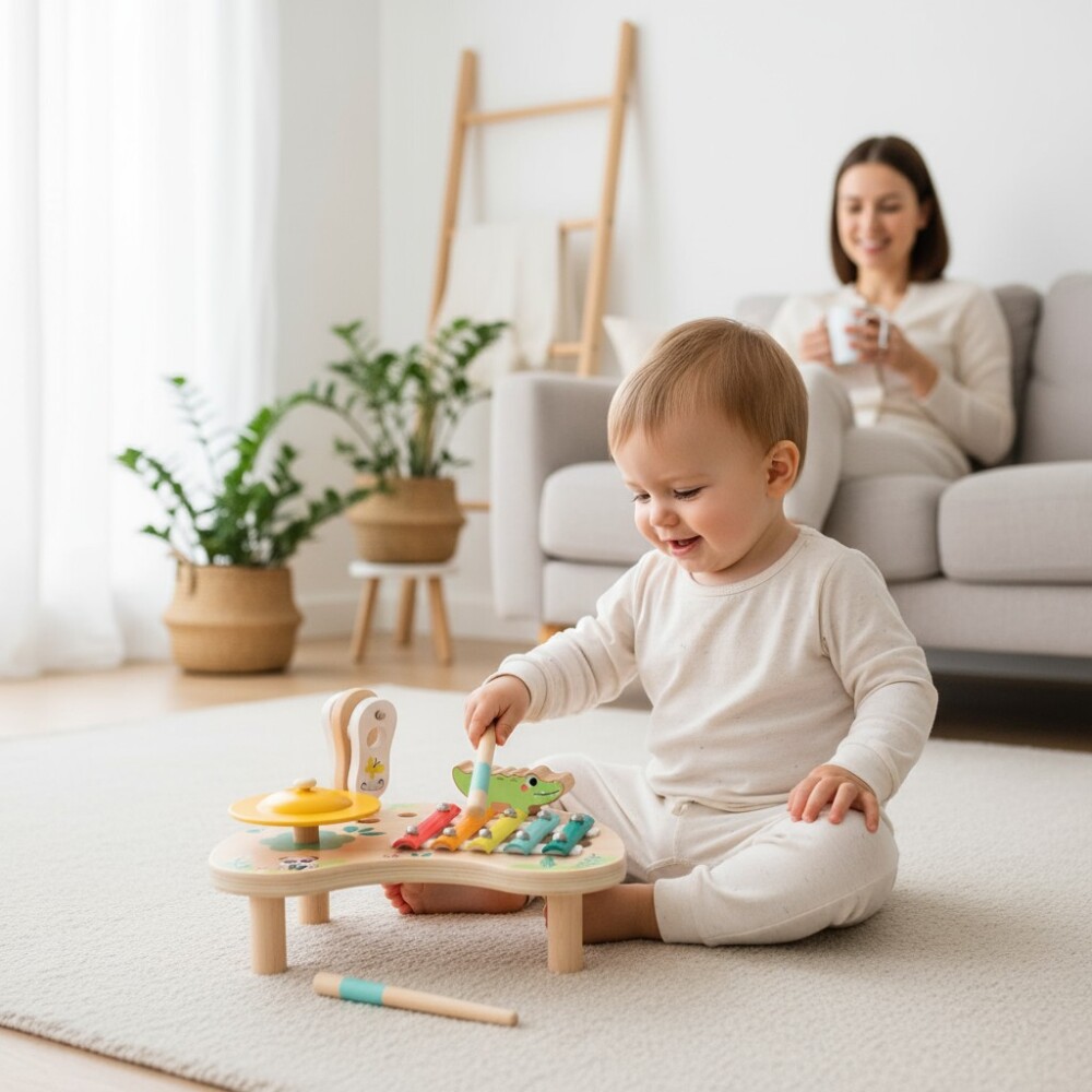 Set instrumentos musicales madera HIPANDO Set instrumentos musicales madera HIPANDO