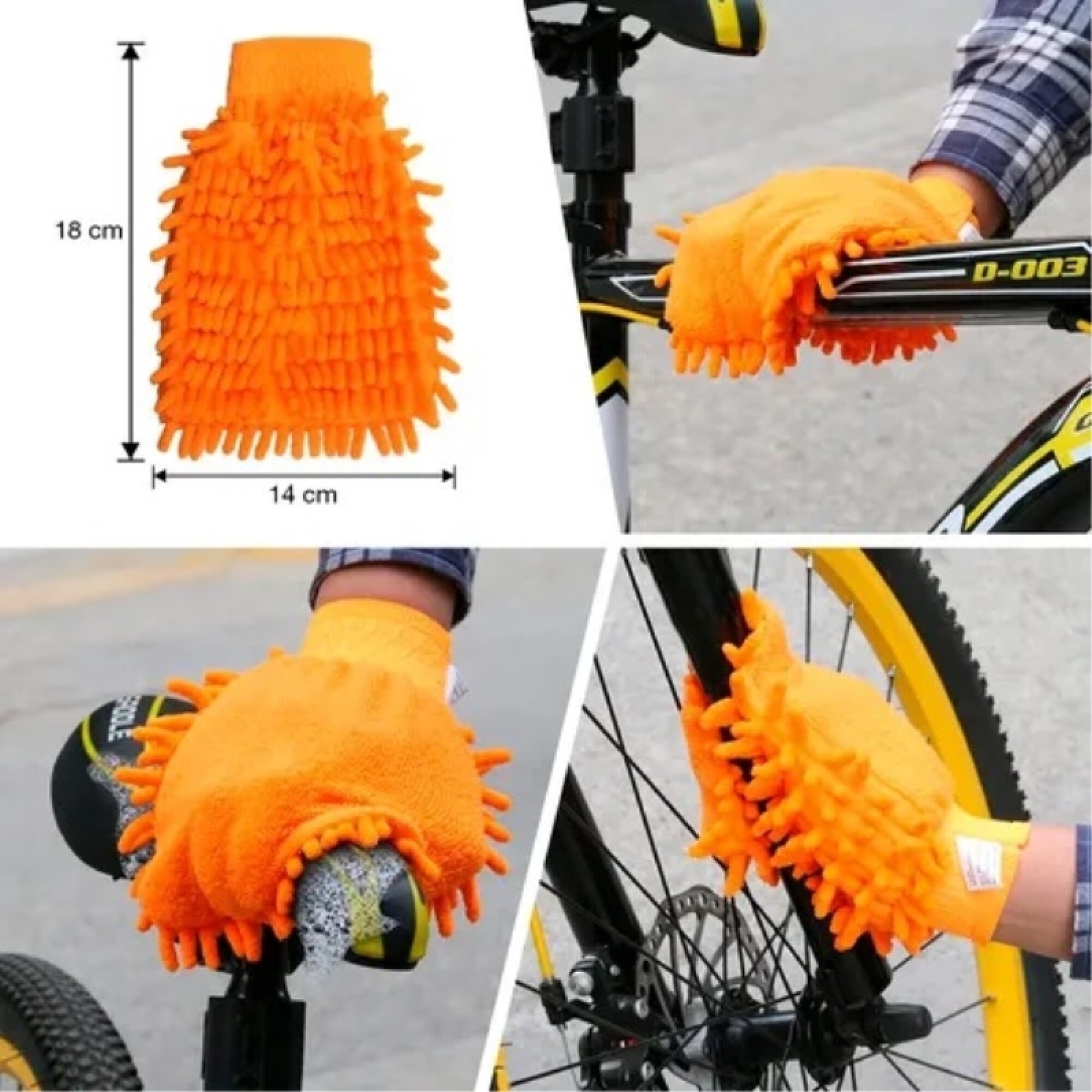 Kit de limpieza de bicicletas, juego de 6 piezas para bicicleta, cadena de  bicicleta/neumático/piñón ER