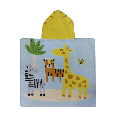 Bata Poncho Infantil Varios Diseños 100% Algodón 60 x 60 cm SELVA