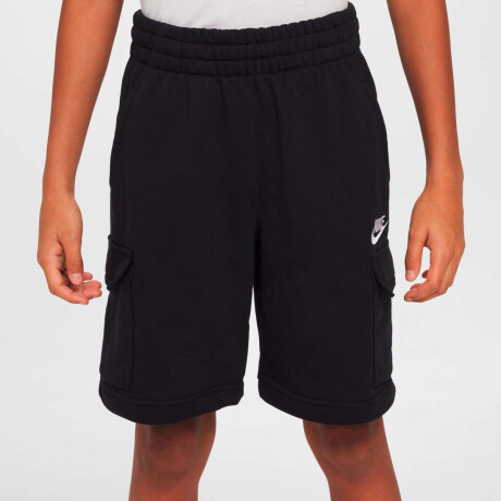 Short Nike Sportswear Club French Terry Cargo de Niños Negro