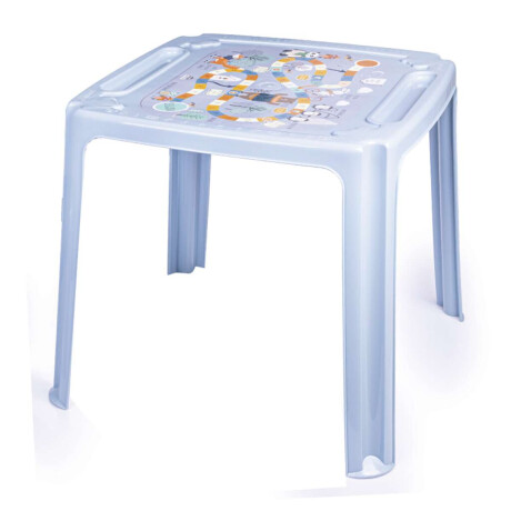 Mesa Plástica Infantil PVC Varios Diseños Celeste