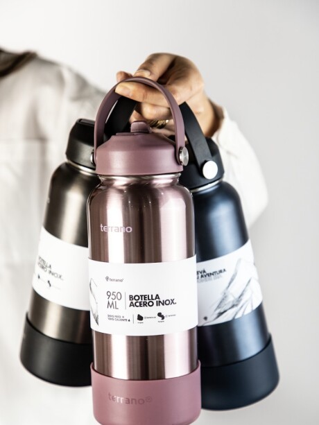 Botella Térmica con Pico 950mL. Lila Metalizado