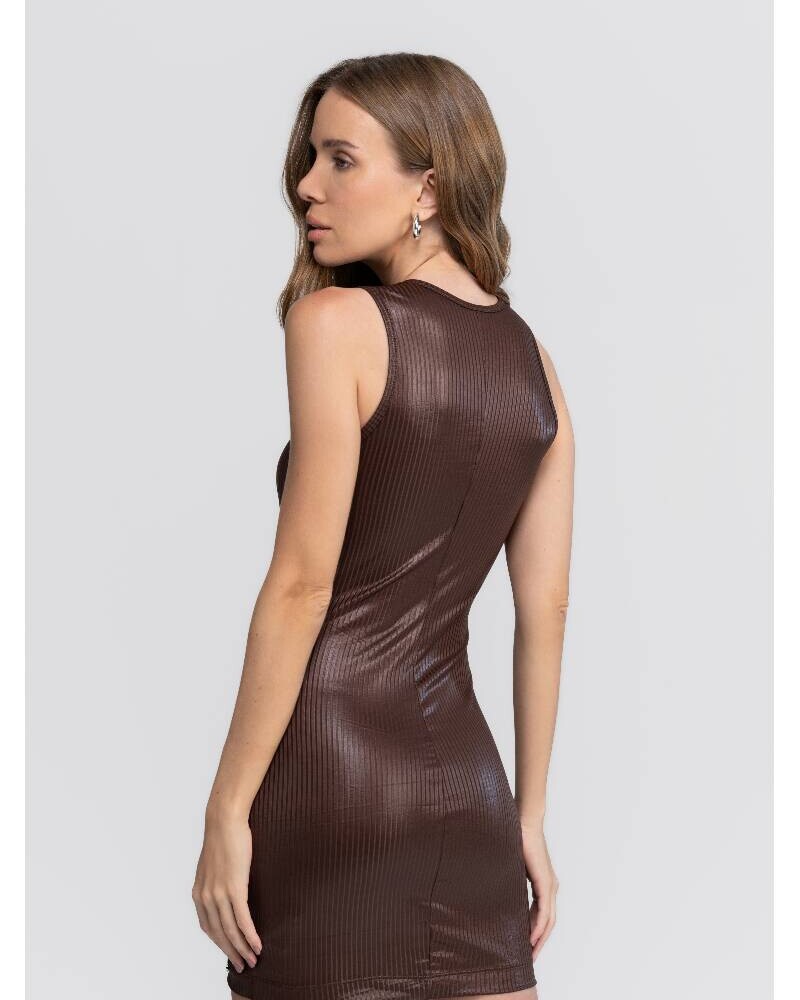 VESTIDO MARRON Marron