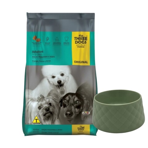 THREE DOGS ORIGINAL ADULTO RAZAS PEQUEÑAS MINI 10.1 KG + COMEDERO DE REGALO THREE DOGS ORIGINAL ADULTO RAZAS PEQUEÑAS MINI 10.1 KG + COMEDERO DE REGALO