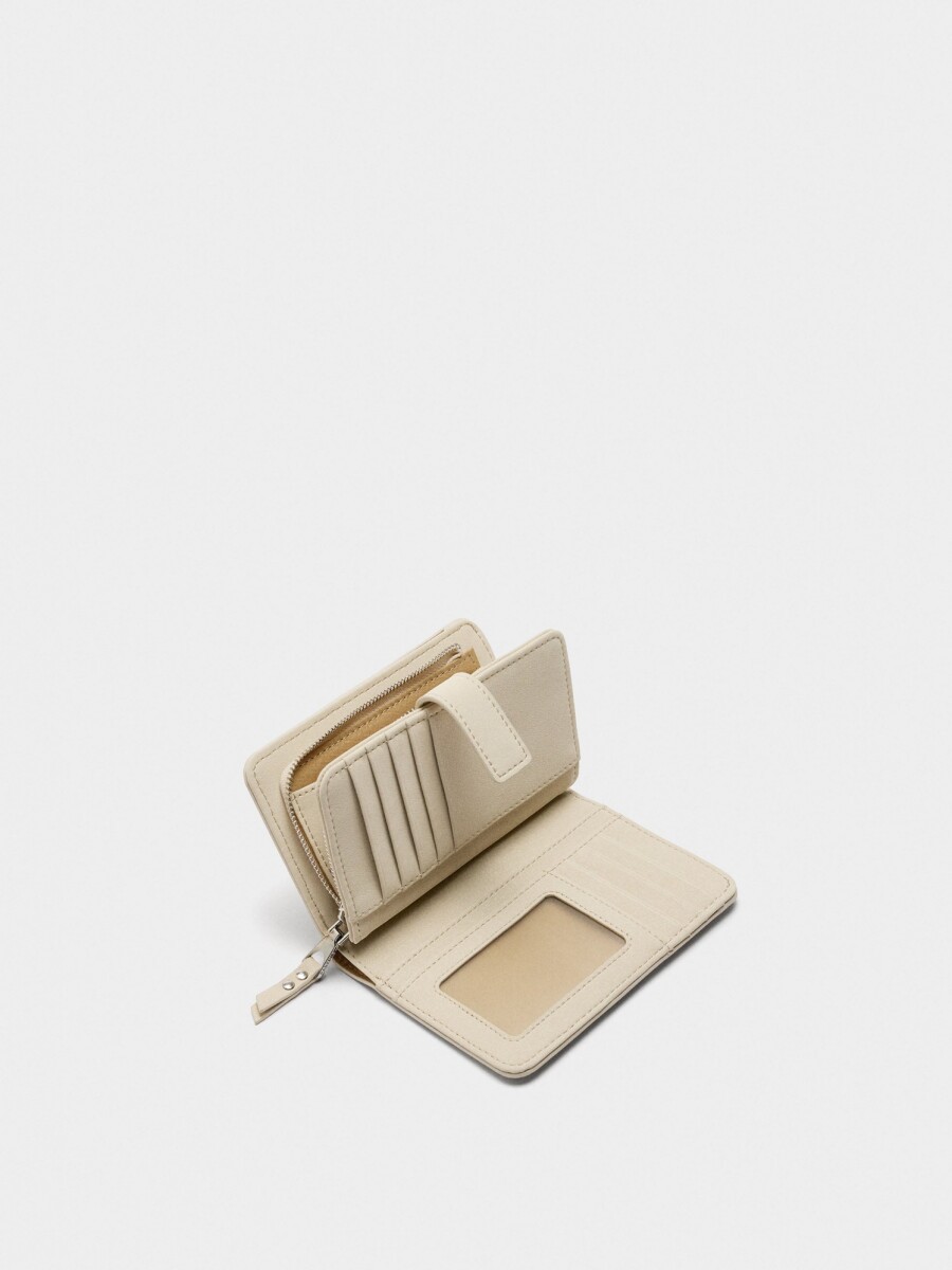 Cartera Con Textura beige
