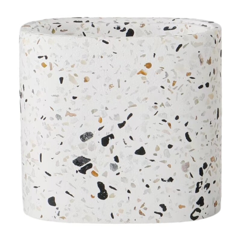 PORTACEPILLO CERAMICA D7x10CM TERRAZO PORTACEPILLO CERAMICA D7x10CM TERRAZO