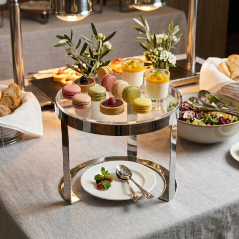 Exhibidor Volf Buffet con Acrilico y Acero Exhibidor Volf Buffet con Acrilico y Acero