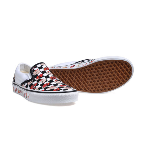 Championes Vans Slip-On Checkerboard x Condorito White