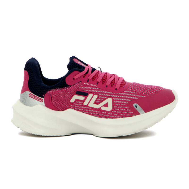 Fila Champion Mujer Action Magenta/navy/silver Rosado-plata