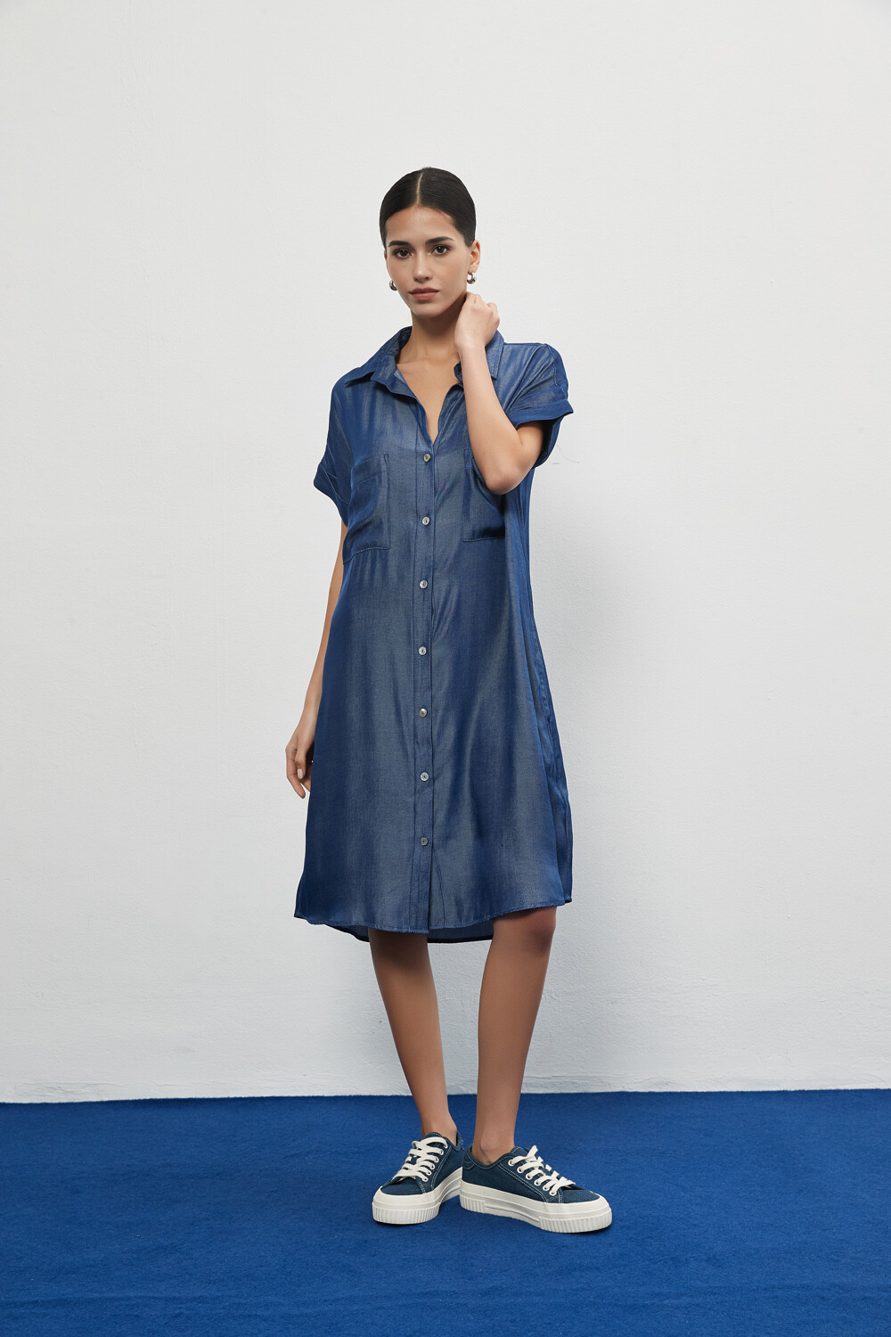 Vestido Lemos Azul Medio