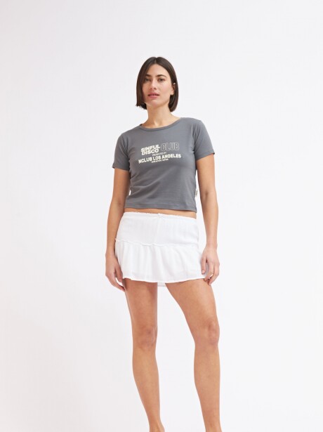 SHORT POLLERA TOLEDO BLANCO
