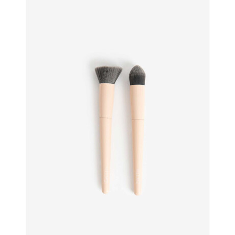 Set De Brochas De Maquillaje Para Rostro Rosa Viejo