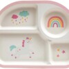 Plato con divisiones BUBA magic rosa unicornio