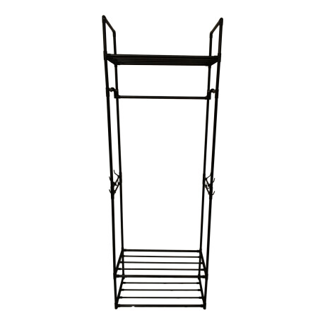 Perchero Zapatera Organizador de Pie Multifuncional 3Niveles Negro