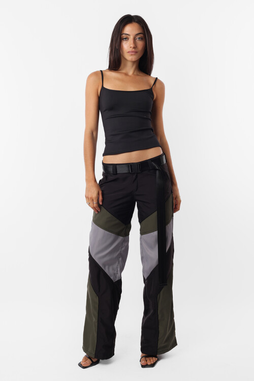 Pantalon Career VERDE/NEGRO/GRIS