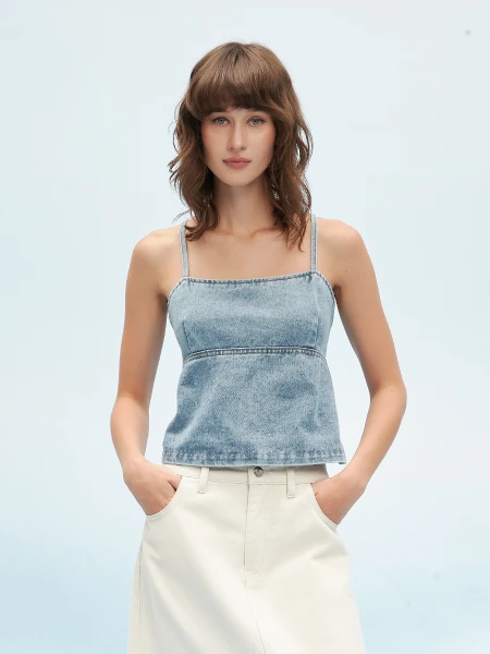 TOP AMBAR AZUL CLARO