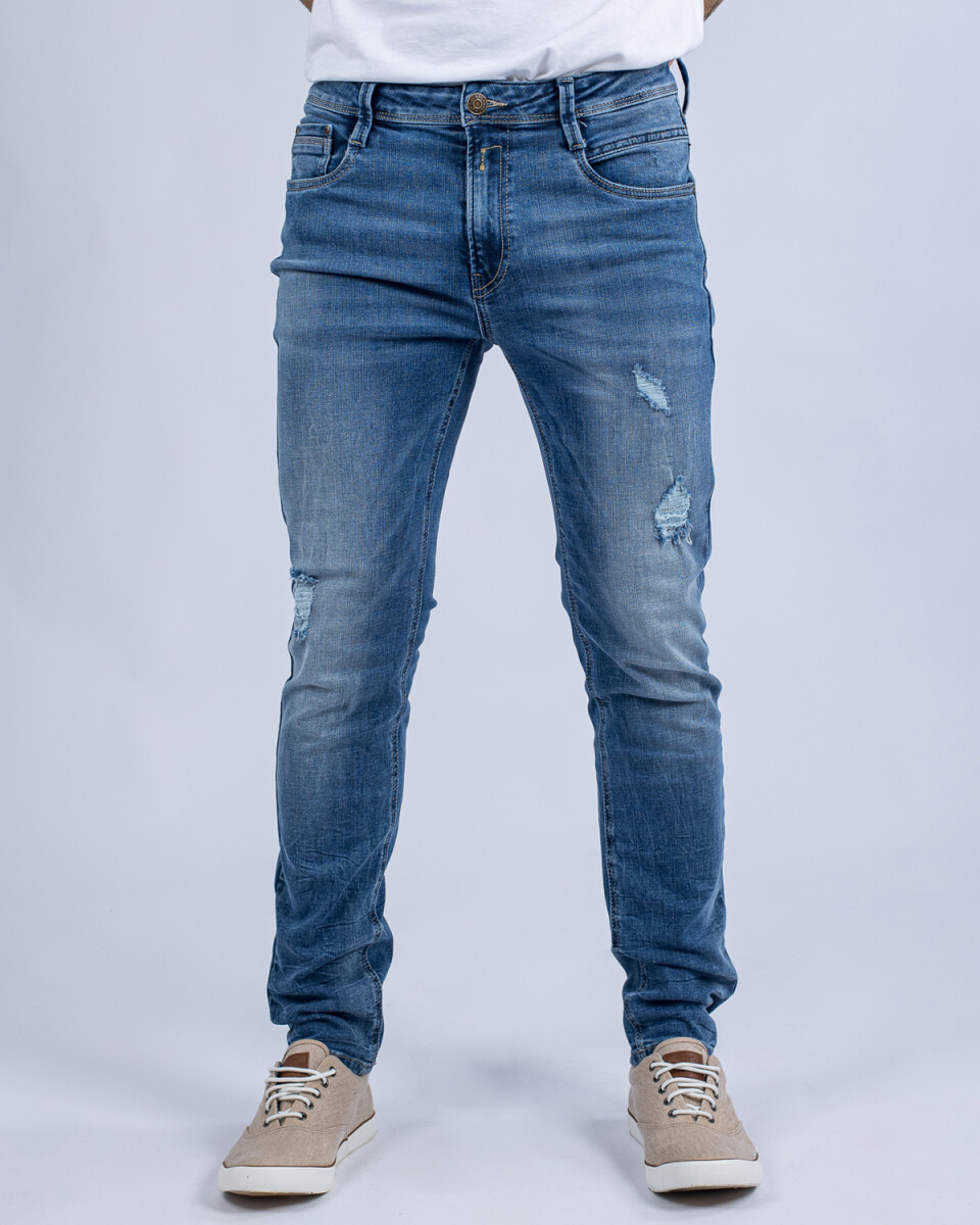 Jeans para hombre skinny UFO Milo Azul claro - Talle 28 