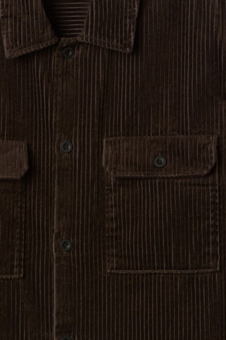 Sobre Camisa De Pana Hombre Terra Brown