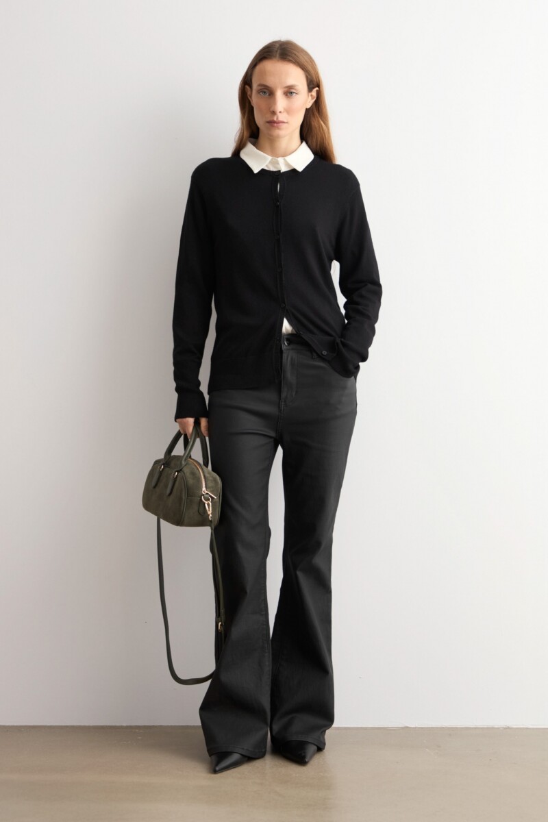 Cardigan básico - negro 