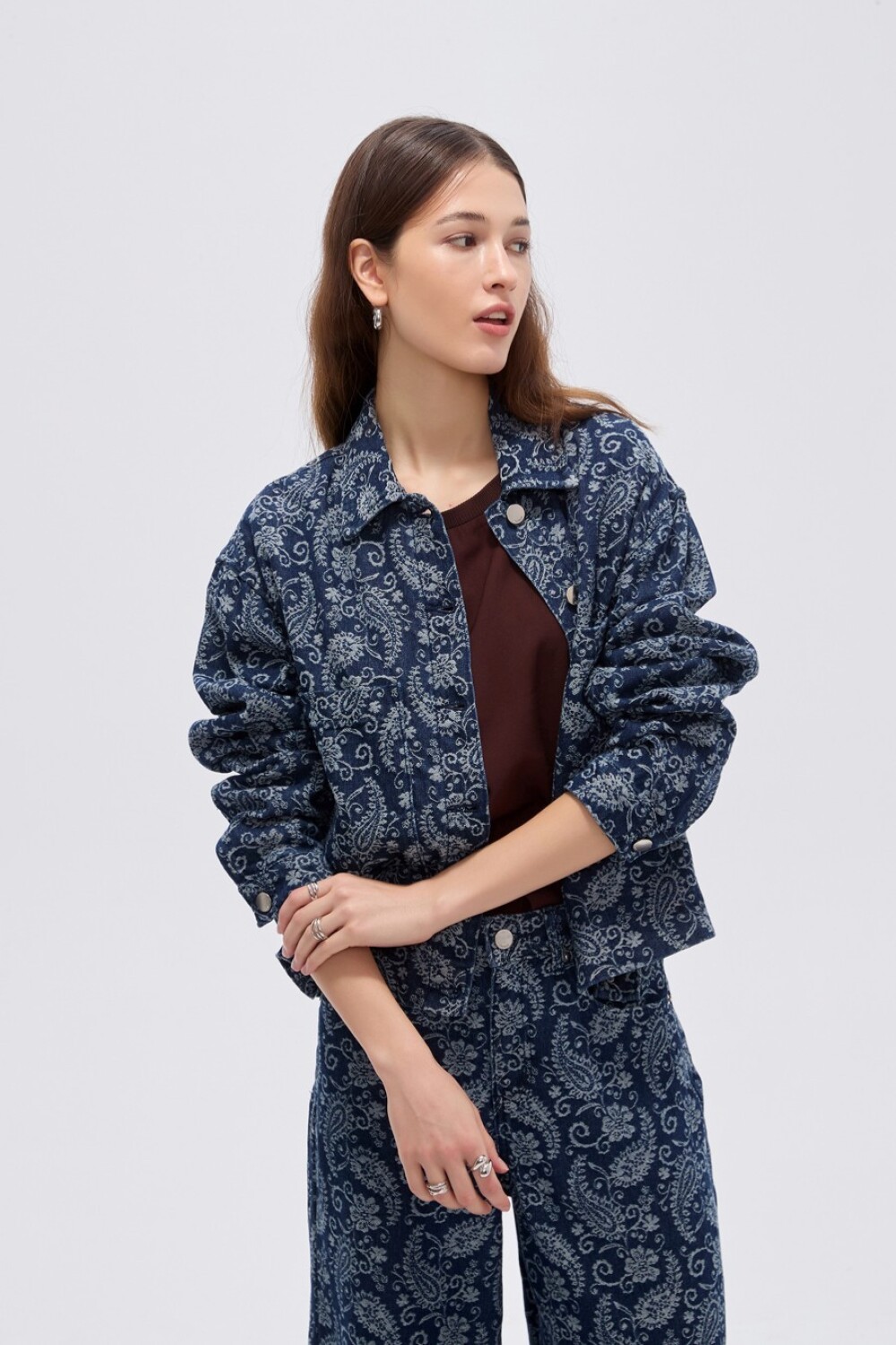 Campera Almendra Estampado 1