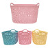 OUTLET Canasto Organizador con letras 24x17x13cm Outlet Canasto Organizador Con Letras 24x17x13cm