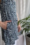 Camisa Gla Azul con blanco