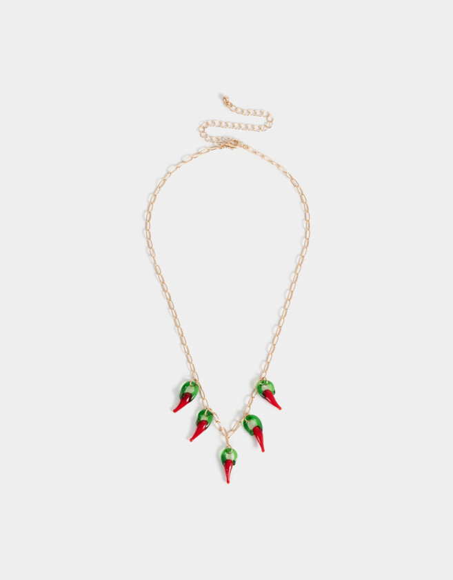 Collares Cortos Con perlas Collar Corto Con Perlas - Dorado