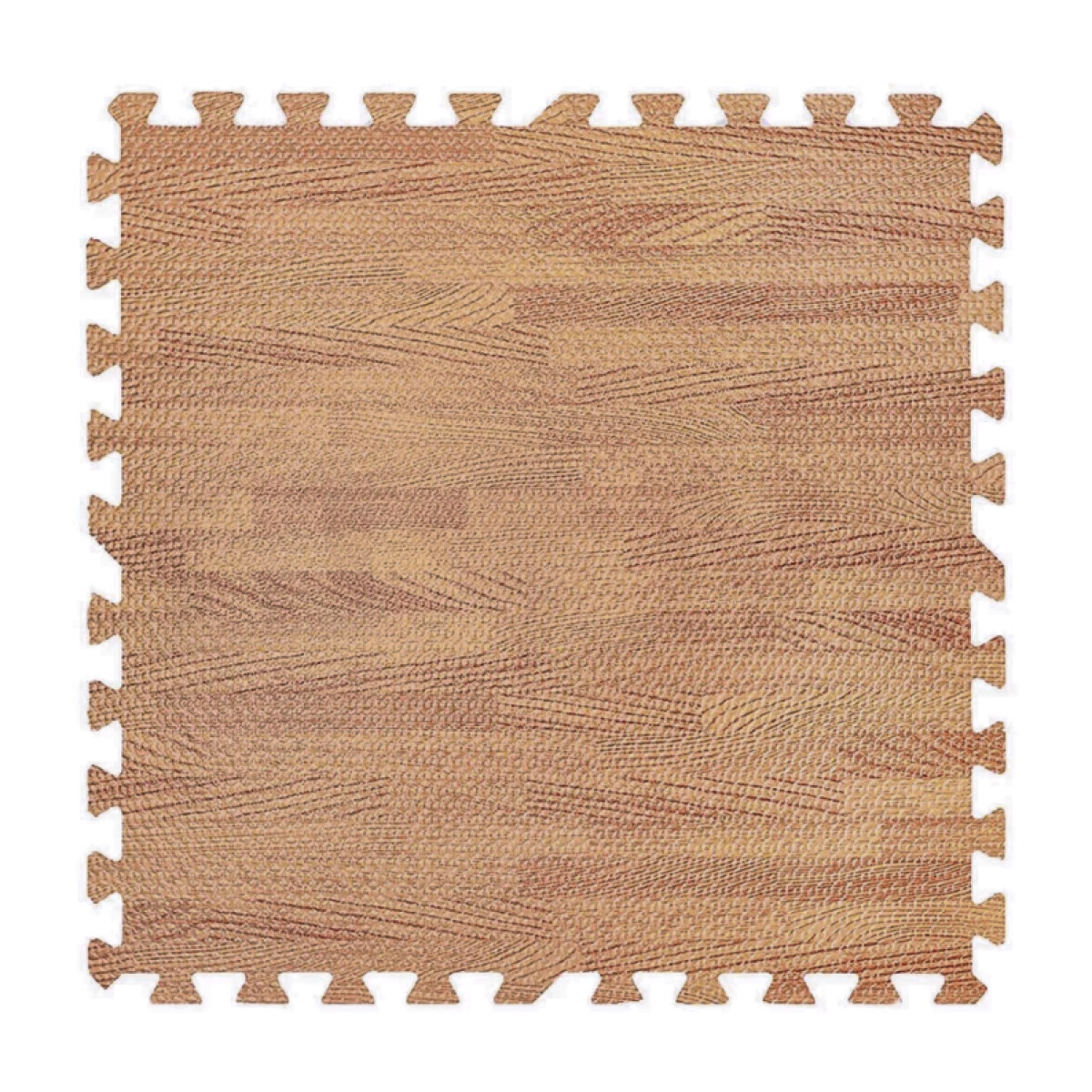 Piso Goma Eva Encastrable X4uni Simil Madera 60 X 60 Cm - Variante Diseño Madera Oscuro 