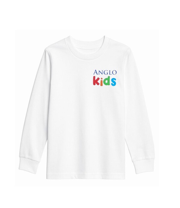 Tshirt Inicial Manga Larga The Anglo School Blanco