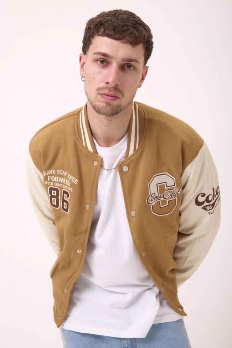 Chaqueta Bomber C - Beige 