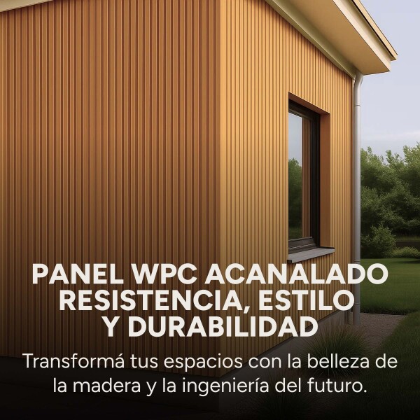 Pack x20 Wpc Simil Madera Wall Panel Lambrin 2.90x16.7 Color Marrón Madera 3