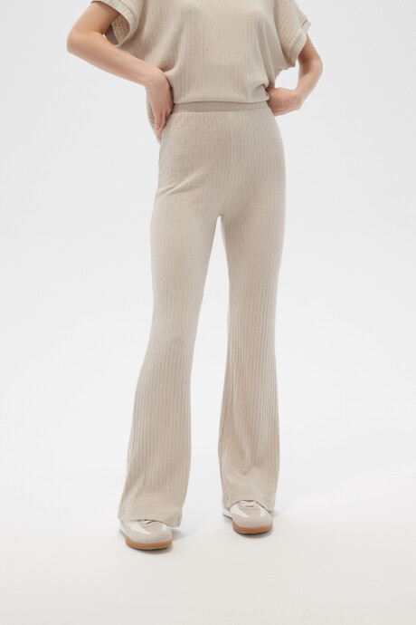Pantalon Rana Beige Claro