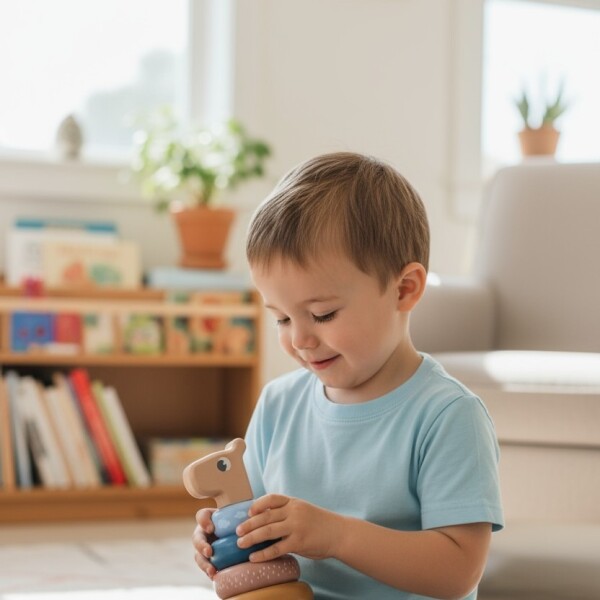 Juego aros apilables BUBA CLOUDY montessori Juego aros apilables BUBA CLOUDY montessori