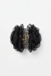 Broche flor negro