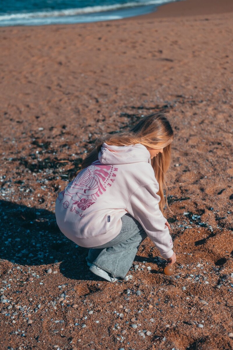 Hoodie Marina Bordado / Rosa U