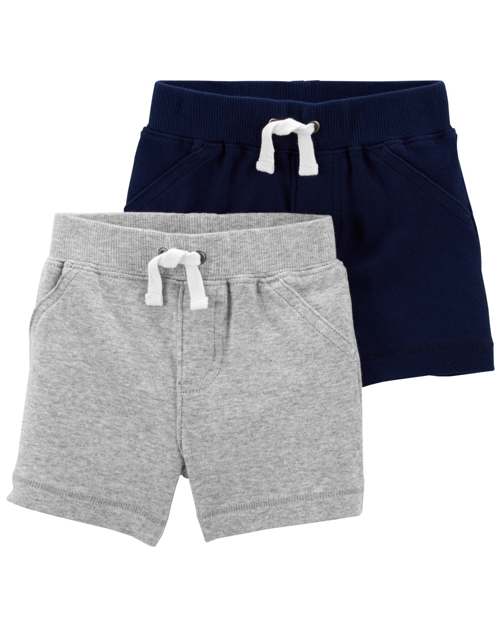 Pack de Dos Shorts de Algodón con Cordón Sin color