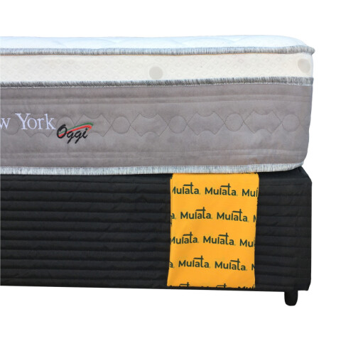 Sommier 2 Plazas Box y Colchón New York Espuma y Resortes Pocket 138 x 188 x 70 cm - 120 Kg Sommier 2 Plazas Box y Colchón New York Espuma y Resortes Pocket 138 x 188 x 70 cm - 120 Kg