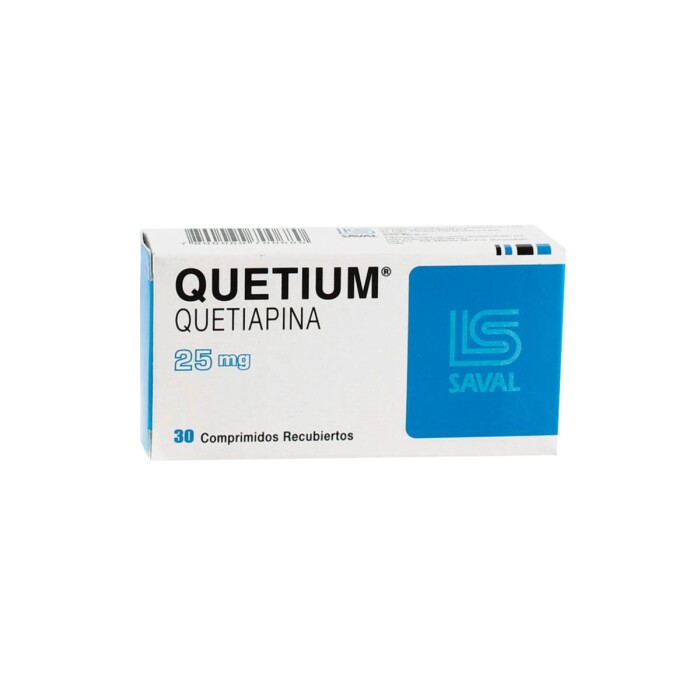 QUETIUM 25 MG. CJ X 30 COMP. única