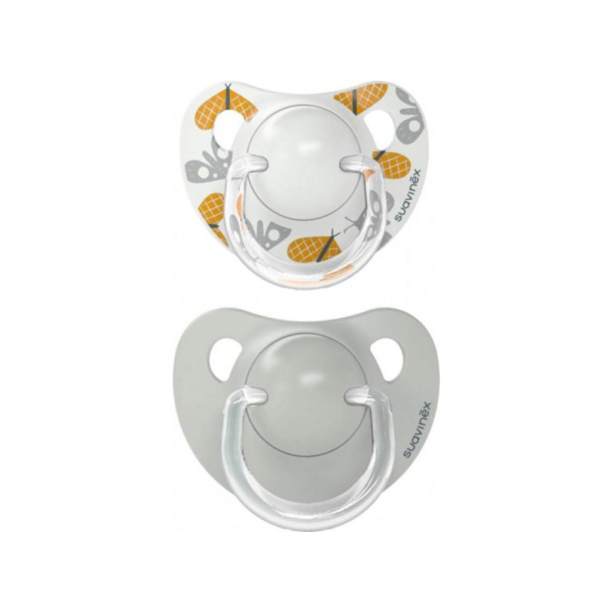 Chupete Anatómico Suavinex 6-18 Meses Pro-Park Talle G Gris 2 Unidades 