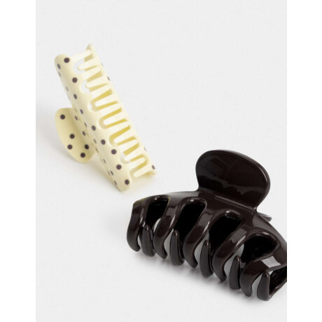 Set De Broches Combinacion Bicolor