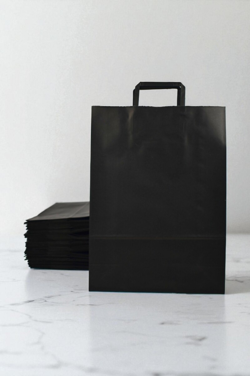 Pack x 100 - bolsa lisa 30x12x41 cm. - NEGRO 