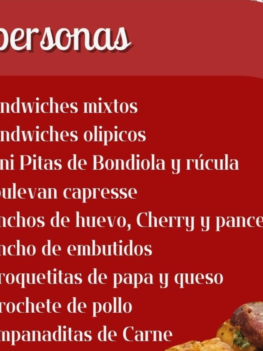 Lunch 4 a 6 personas Lunch 4 a 6 personas