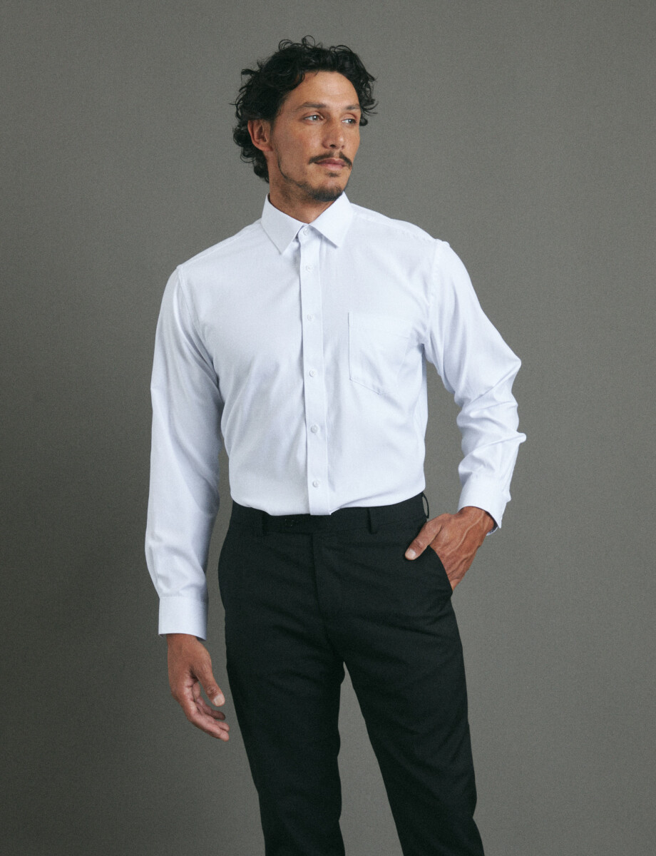 012685 CAMISA HARRINGTON LABEL Blanco