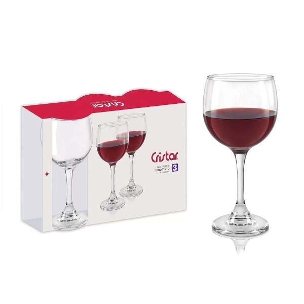 Set copas Premier 300 ml x3 CRISTAR Set copas Premier 300 ml x3 CRISTAR