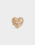 Anillos Medianos y Grandes Con corazón Anillo Metal Corazón - Dorado