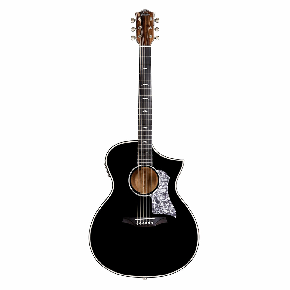 Guitarra folk Bromo BAN4CE black cutaway c/funda semi rigida 