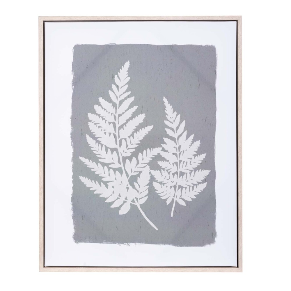 CUADRO LIENZO-Y-MDF VERDE GREEN LEAVE II