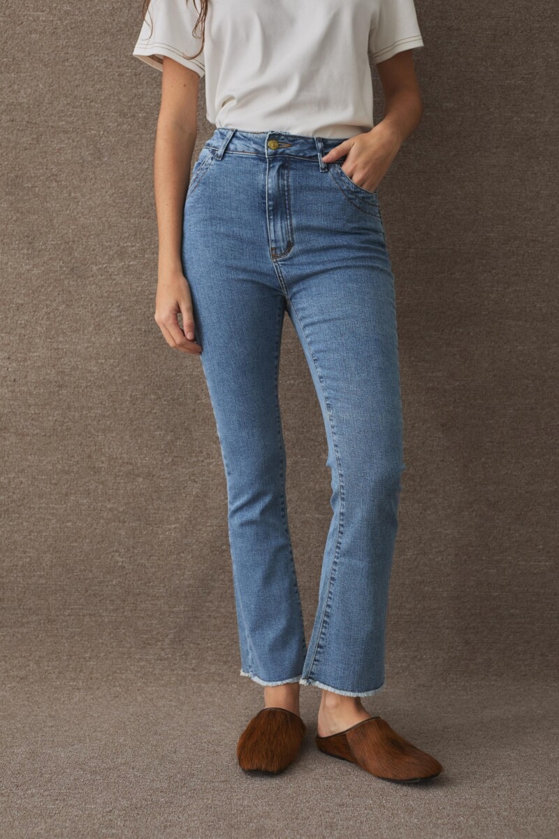 JEAN CROPPED AWA - Celeste 
