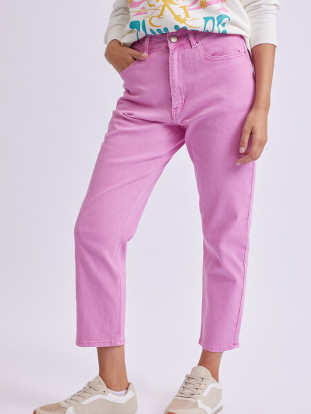 Pantalón Mom Fit Rosa