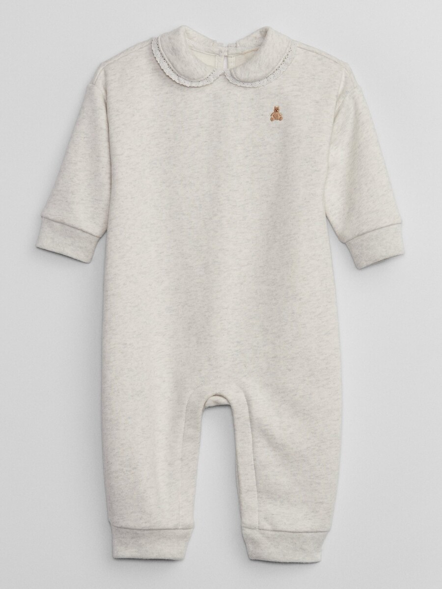 Enterito Con Cuellito Bebé - Pale Grey Heather Bc01 
